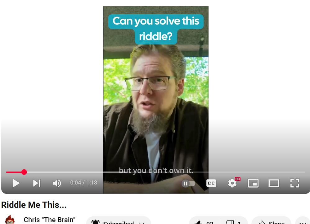 GPT Riddle Challenge: Riddle Me This@ChrisTheBrain